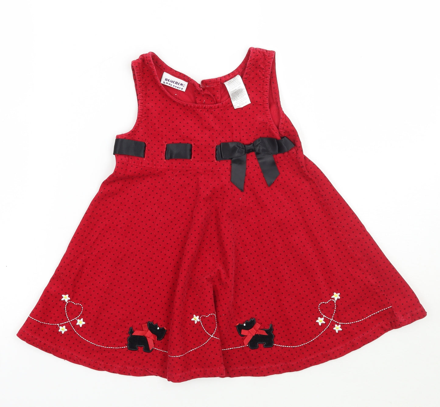 Blueberi Boulevard Girls Red Polka Dot  A-Line  Size 24 Months