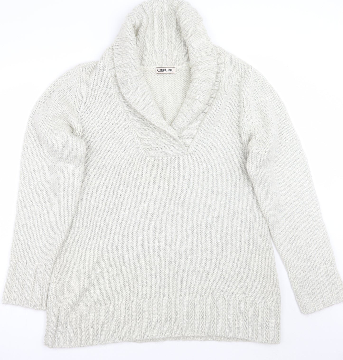 Cherokee Womens White   Pullover Jumper Size 20