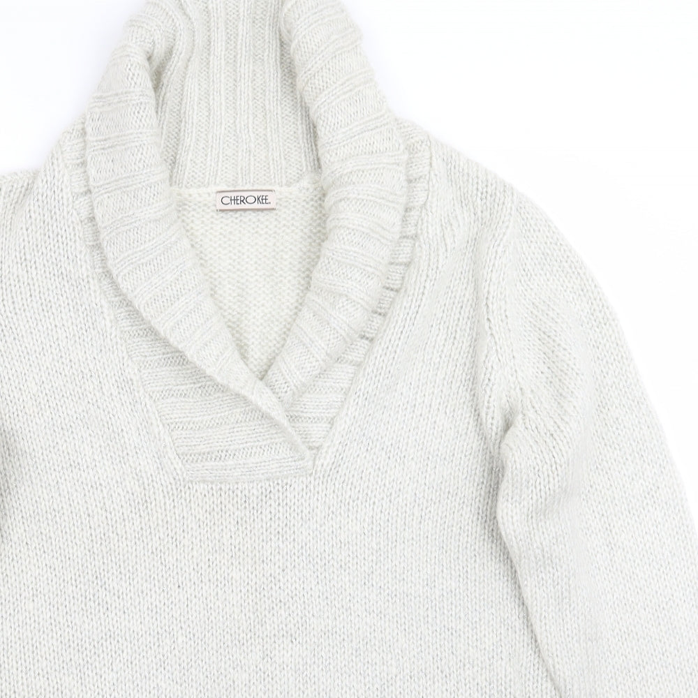 Cherokee Womens White   Pullover Jumper Size 20