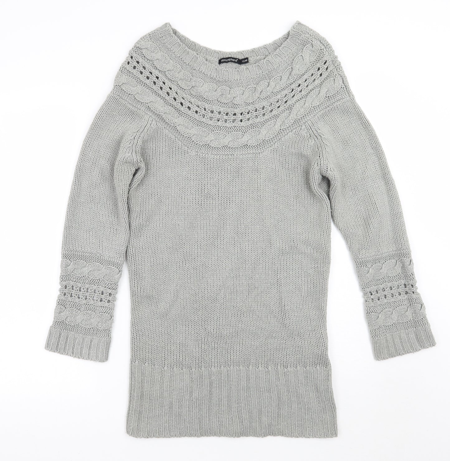 Primark Womens Grey   Pullover Jumper Size 12