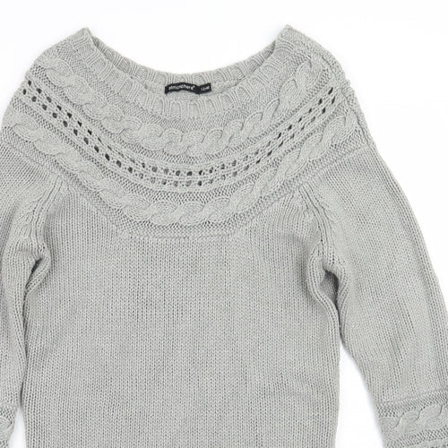 Primark Womens Grey   Pullover Jumper Size 12