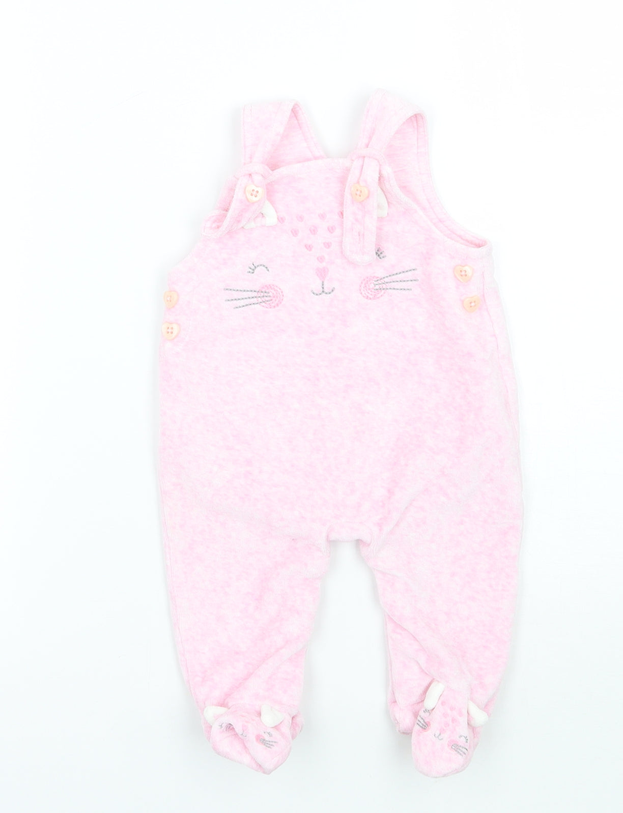 George Girls Pink   Babygrow One-Piece Size 3-6 Months