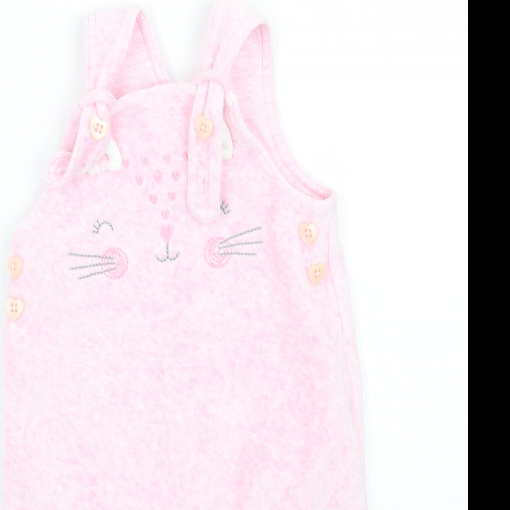 George Girls Pink   Babygrow One-Piece Size 3-6 Months