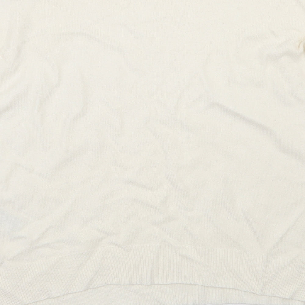Marks and Spencer Womens White   Pullover Jumper Size 10