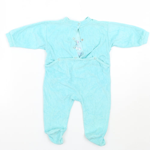 Safeway Girls Blue   Babygrow One-Piece Size 12 Months  - v