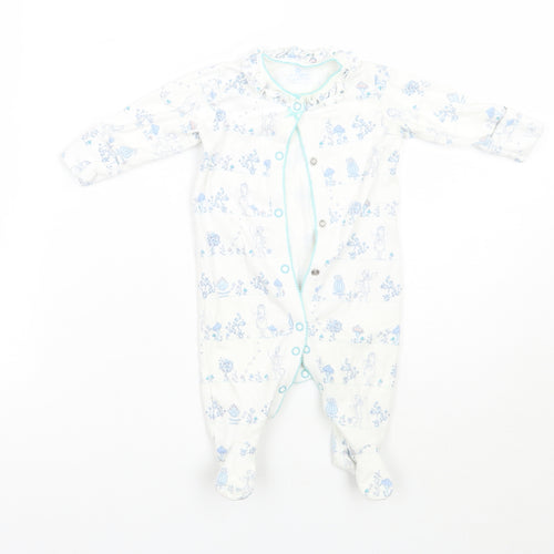 NEXT Baby White Floral  Babygrow One-Piece Size 0-3 Months