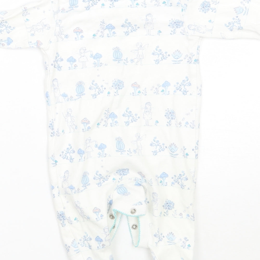 NEXT Baby White Floral  Babygrow One-Piece Size 0-3 Months