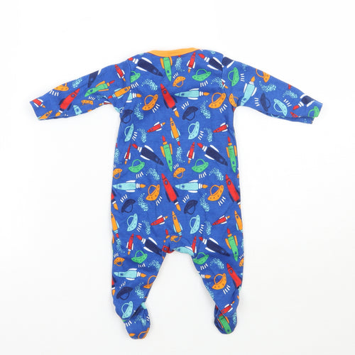 Mine club Boys Blue Geometric  Babygrow One-Piece