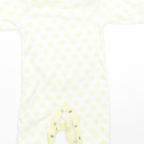 NEXT Baby Yellow Polka Dot  Babygrow One-Piece Size 3-6 Months