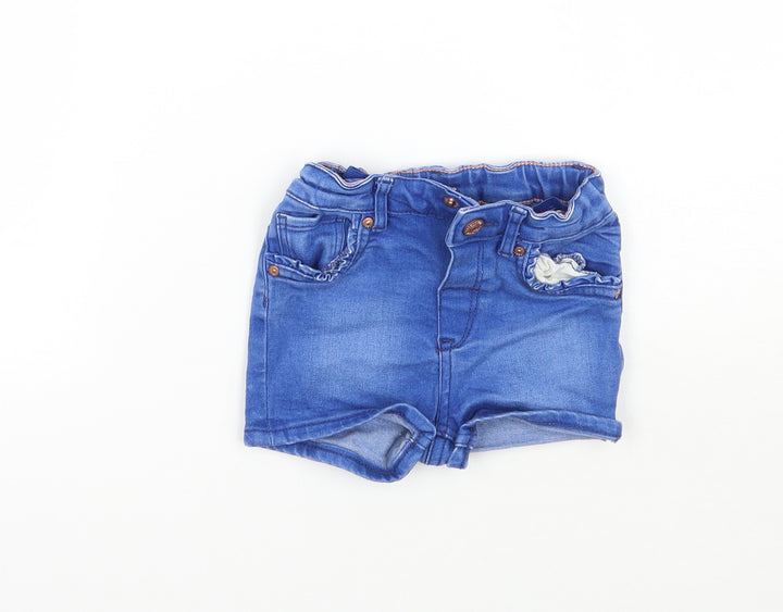 H&M Girls Blue   Cropped Jeans Size 12 Months
