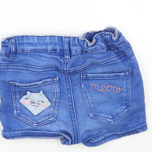 H&M Girls Blue   Cropped Jeans Size 12 Months