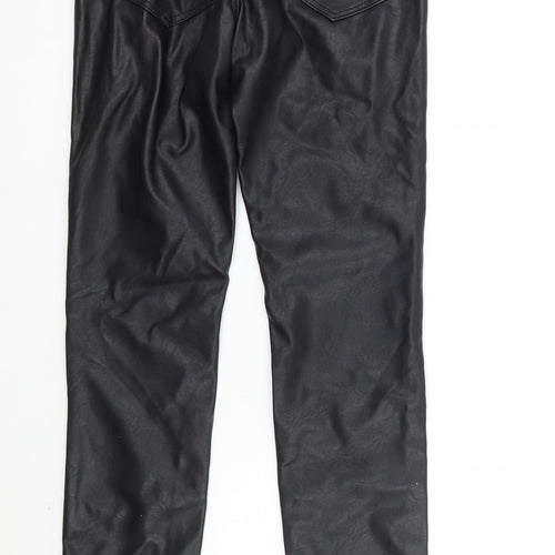 H&M Womens Black   Trousers  Size 4 L28 in