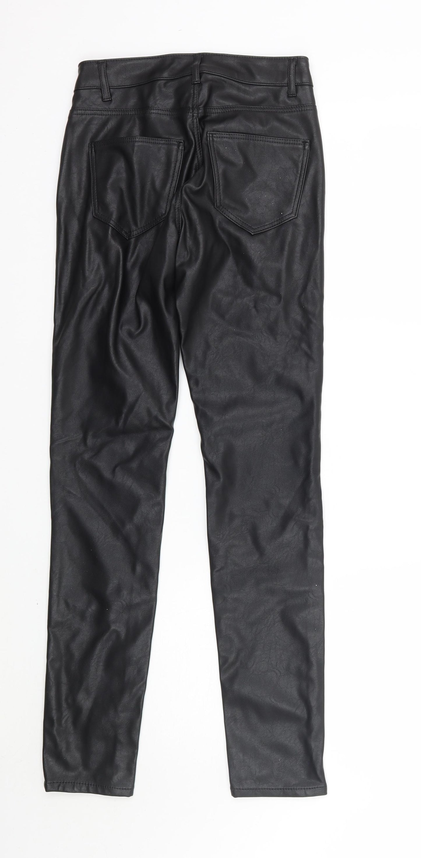 H&M Womens Black   Trousers  Size 4 L28 in