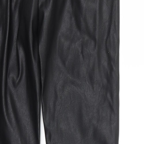 H&M Womens Black   Trousers  Size 4 L28 in