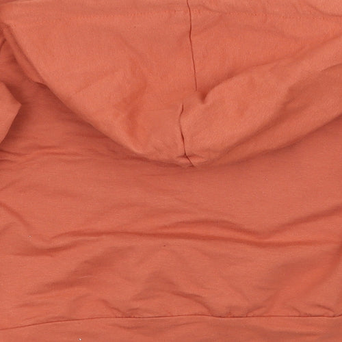 Boohoo Womens Orange   Pullover Hoodie Size 6