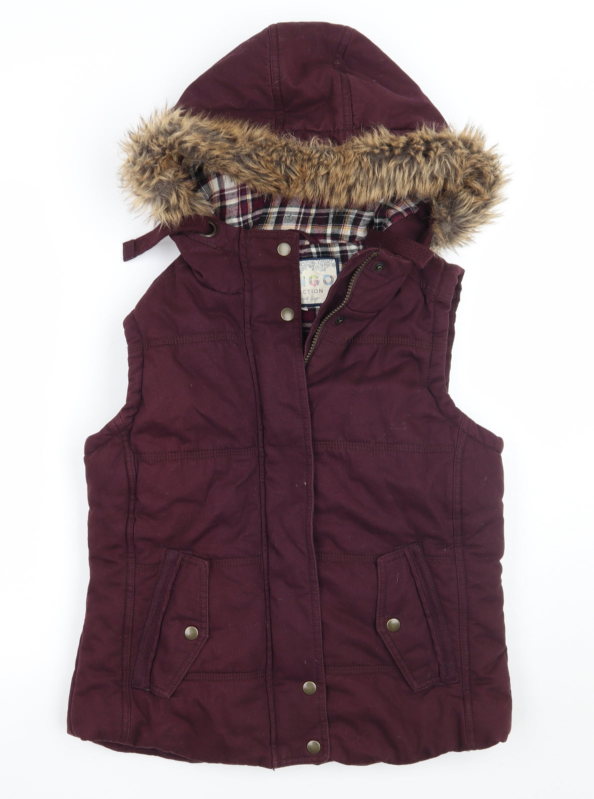 Marks and Spencer Womens Purple   Gilet Coat Size 12