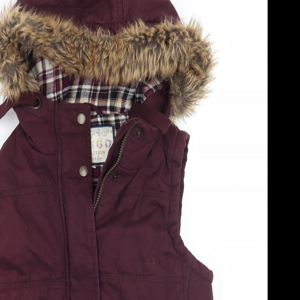 Marks and Spencer Womens Purple   Gilet Coat Size 12