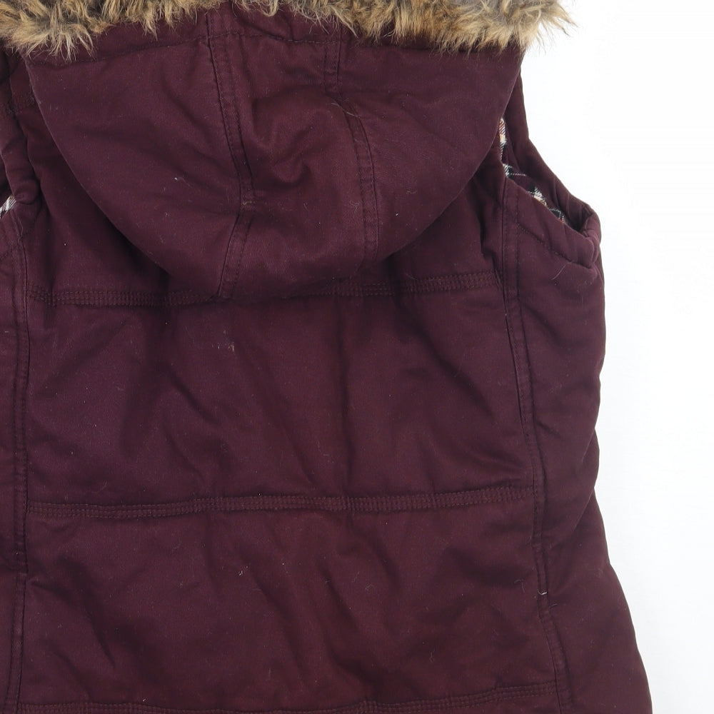 Marks and Spencer Womens Purple   Gilet Coat Size 12