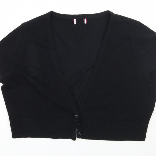 Petite Womens Black   Cardigan Jumper Size 18