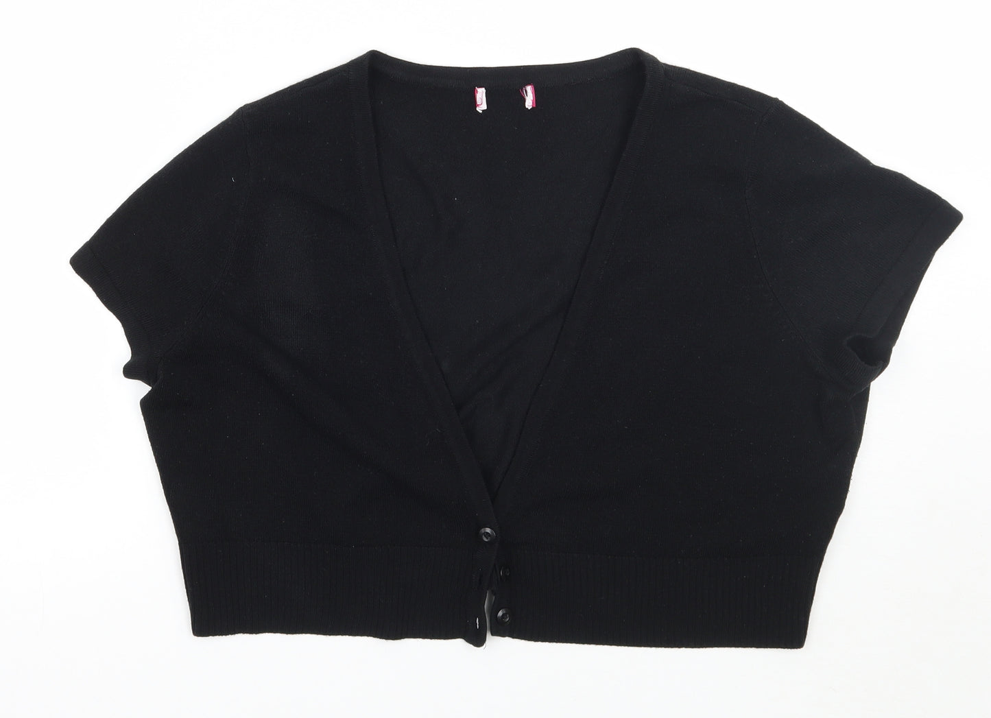 Petite Womens Black   Cardigan Jumper Size 18
