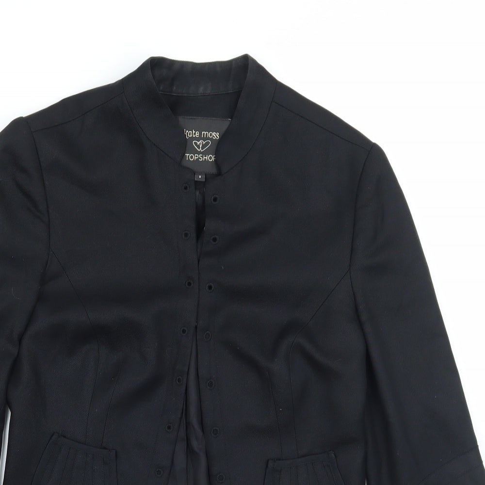 Topshop Womens Black   Jacket Blazer Size 8