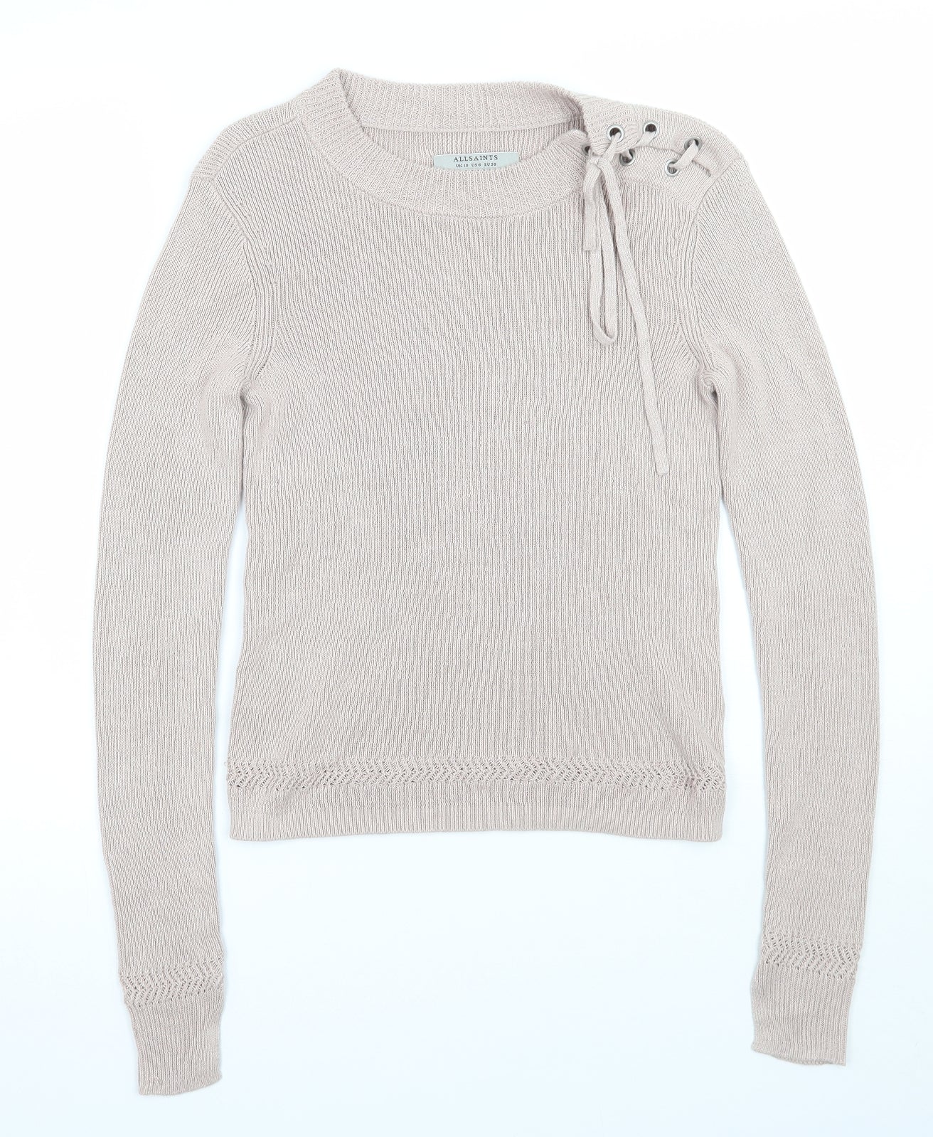 All saints Womens Pink   Pullover Jumper Size 10