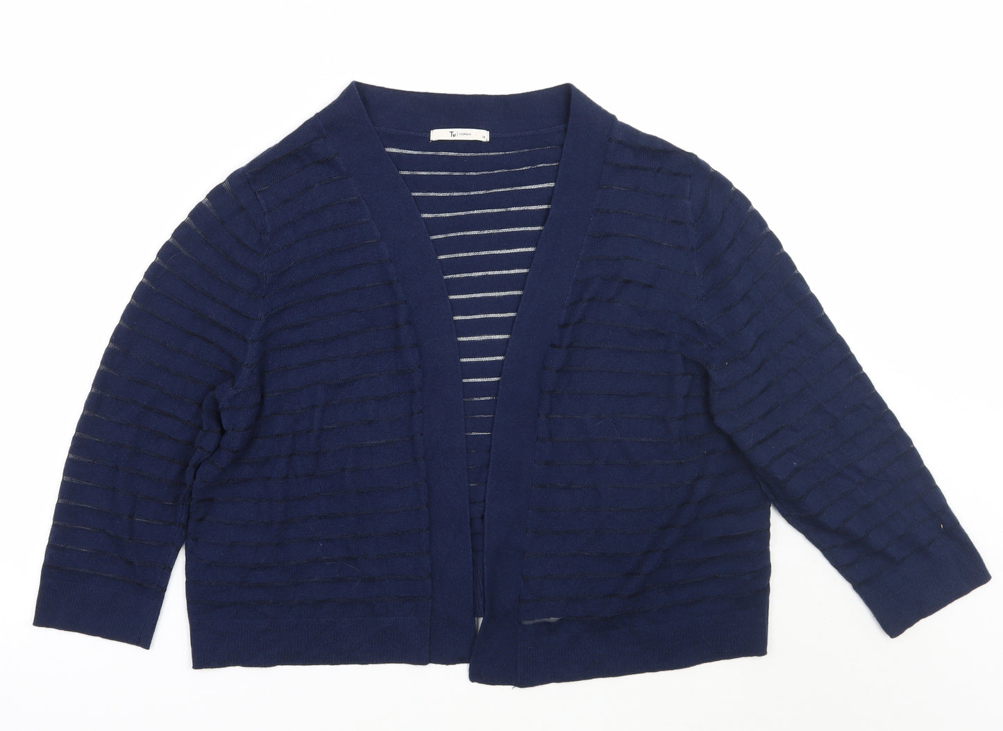 TU Womens Blue   Cardigan Jumper Size 14