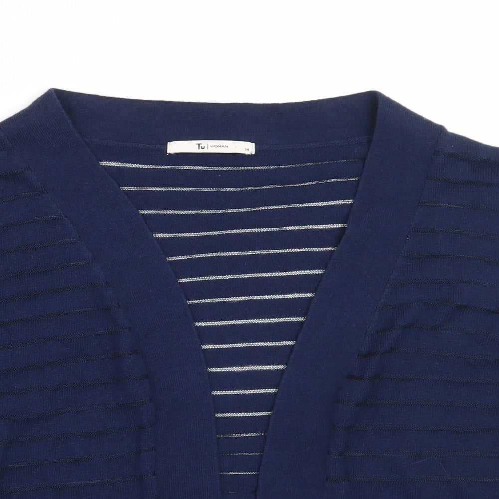 TU Womens Blue   Cardigan Jumper Size 14