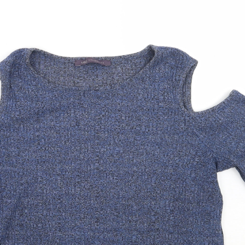 Marks and Spencer Womens Blue   Basic T-Shirt Size 14