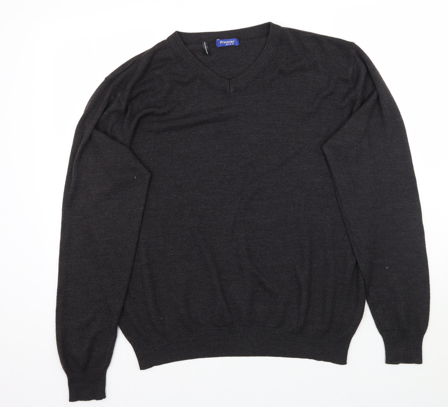 Premier man Mens Black   Pullover Jumper Size L