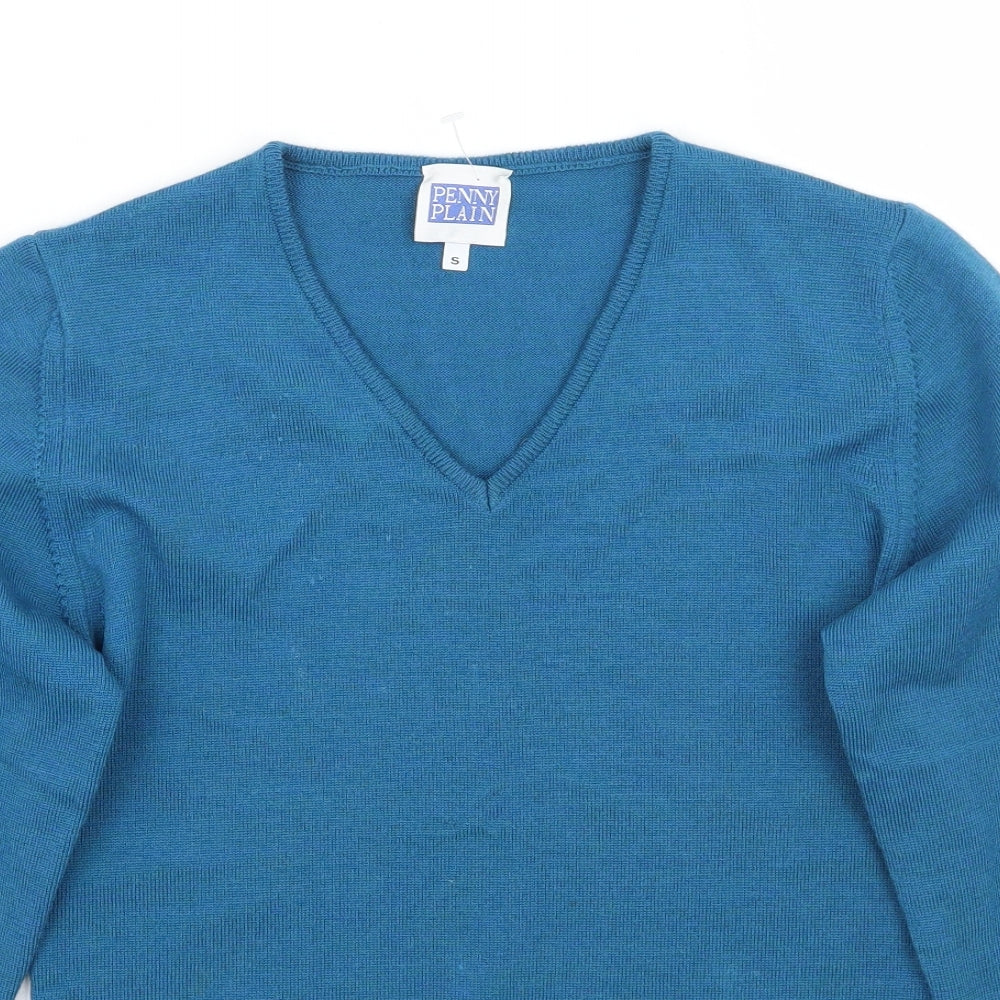 Penny plain Womens Blue   Pullover Jumper Size S