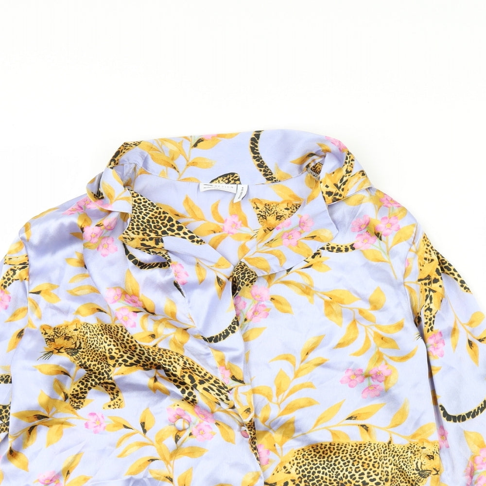 ASOS Womens Blue Animal Print  Cami Pyjama Top Size 8
