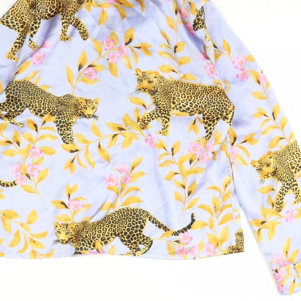 ASOS Womens Blue Animal Print  Cami Pyjama Top Size 8