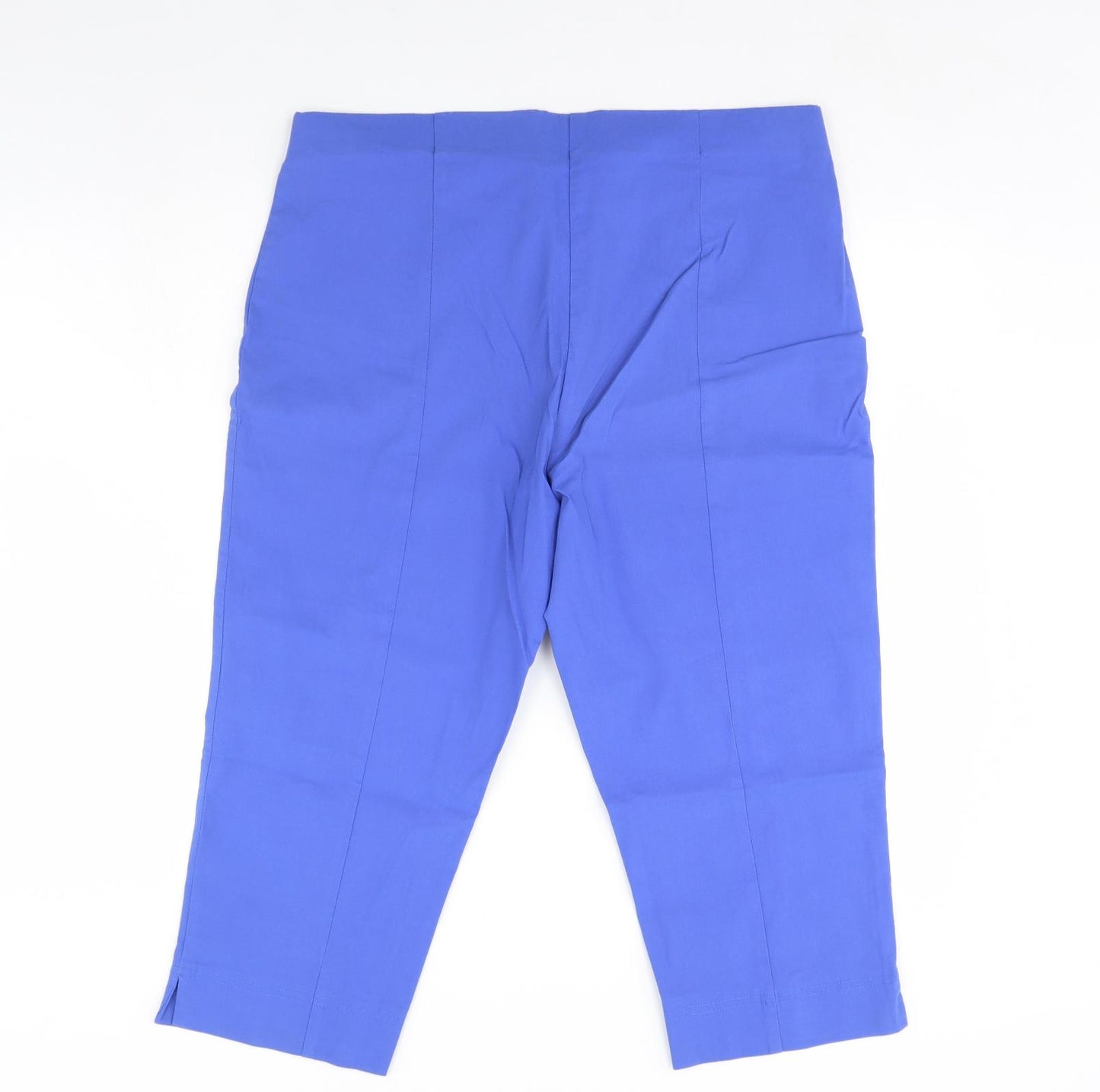 First Avenue Womens Blue   Cropped Trousers Size 18 L20 in