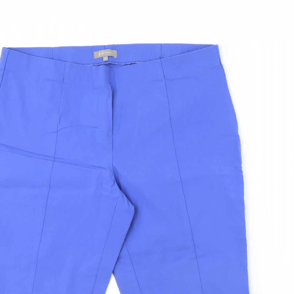 First Avenue Womens Blue   Cropped Trousers Size 18 L20 in