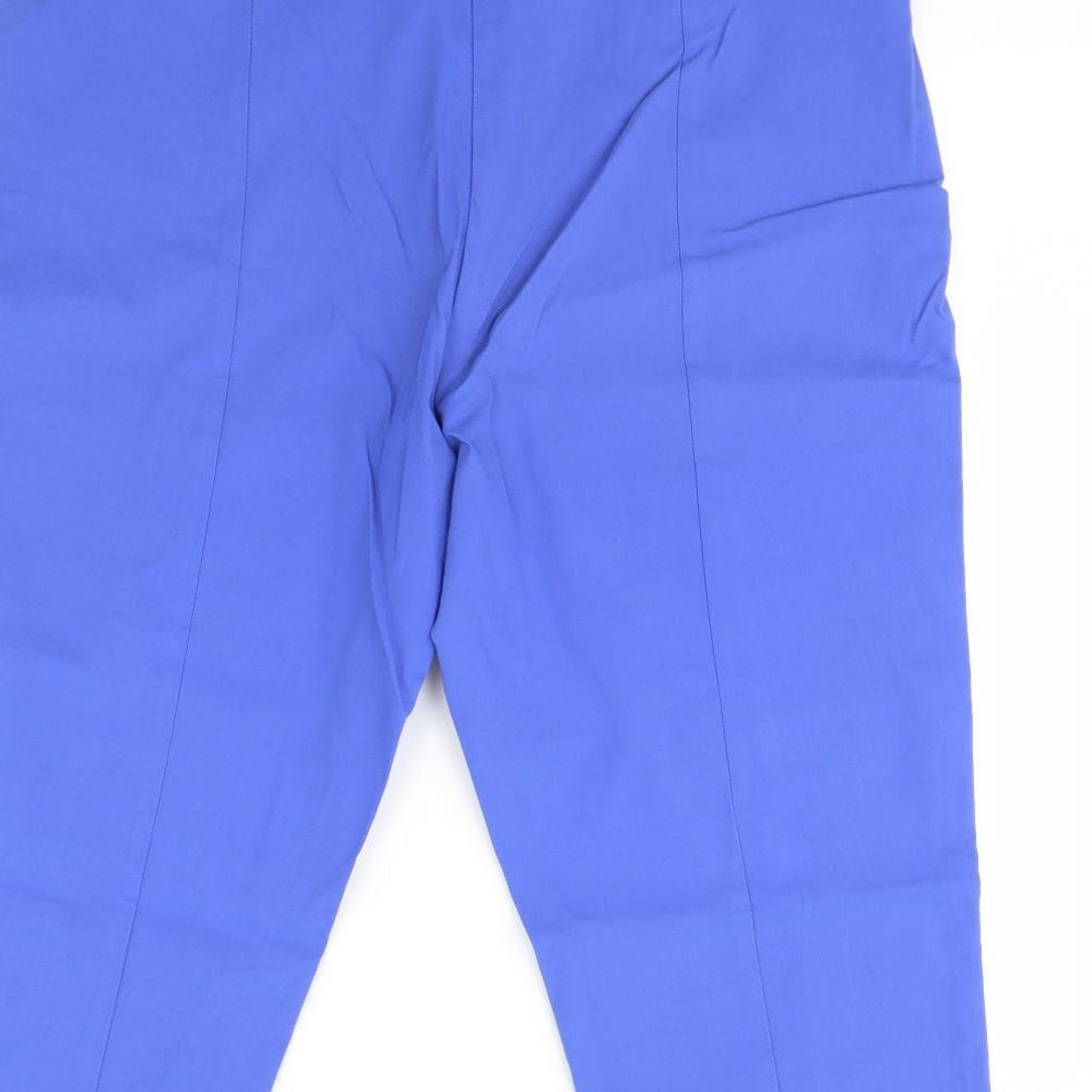 First Avenue Womens Blue   Cropped Trousers Size 18 L20 in