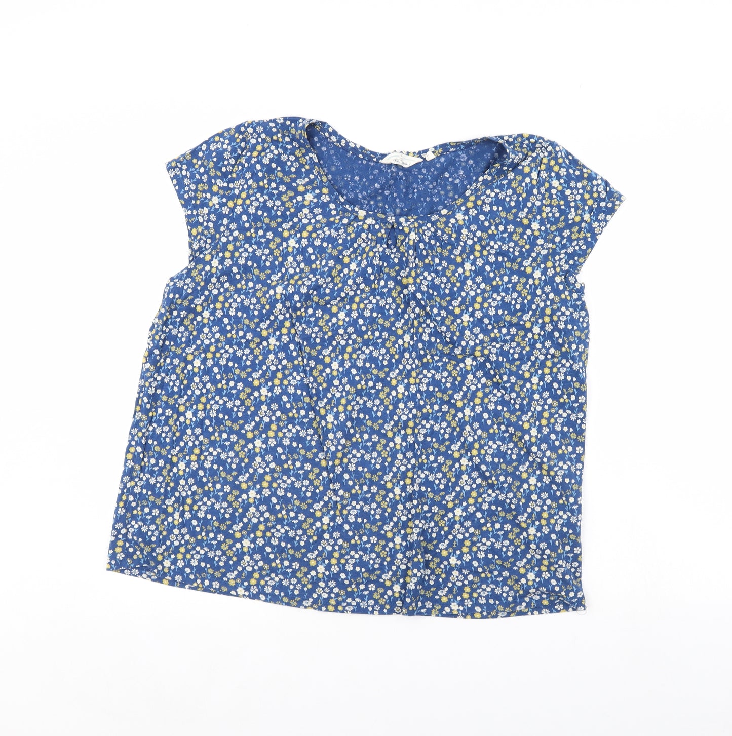 Seasalt Womens Blue Floral  Basic T-Shirt Size 18