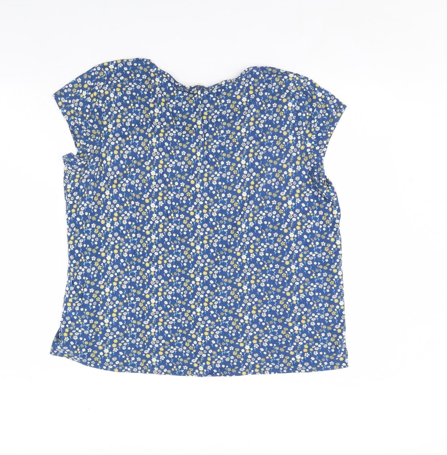 Seasalt Womens Blue Floral  Basic T-Shirt Size 18