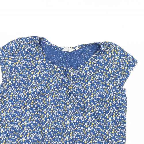 Seasalt Womens Blue Floral  Basic T-Shirt Size 18