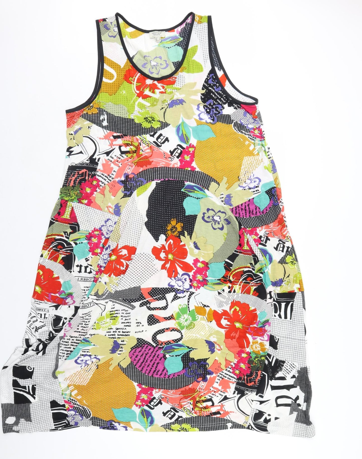 Orentique Womens Multicoloured Geometric  Maxi  Size 18