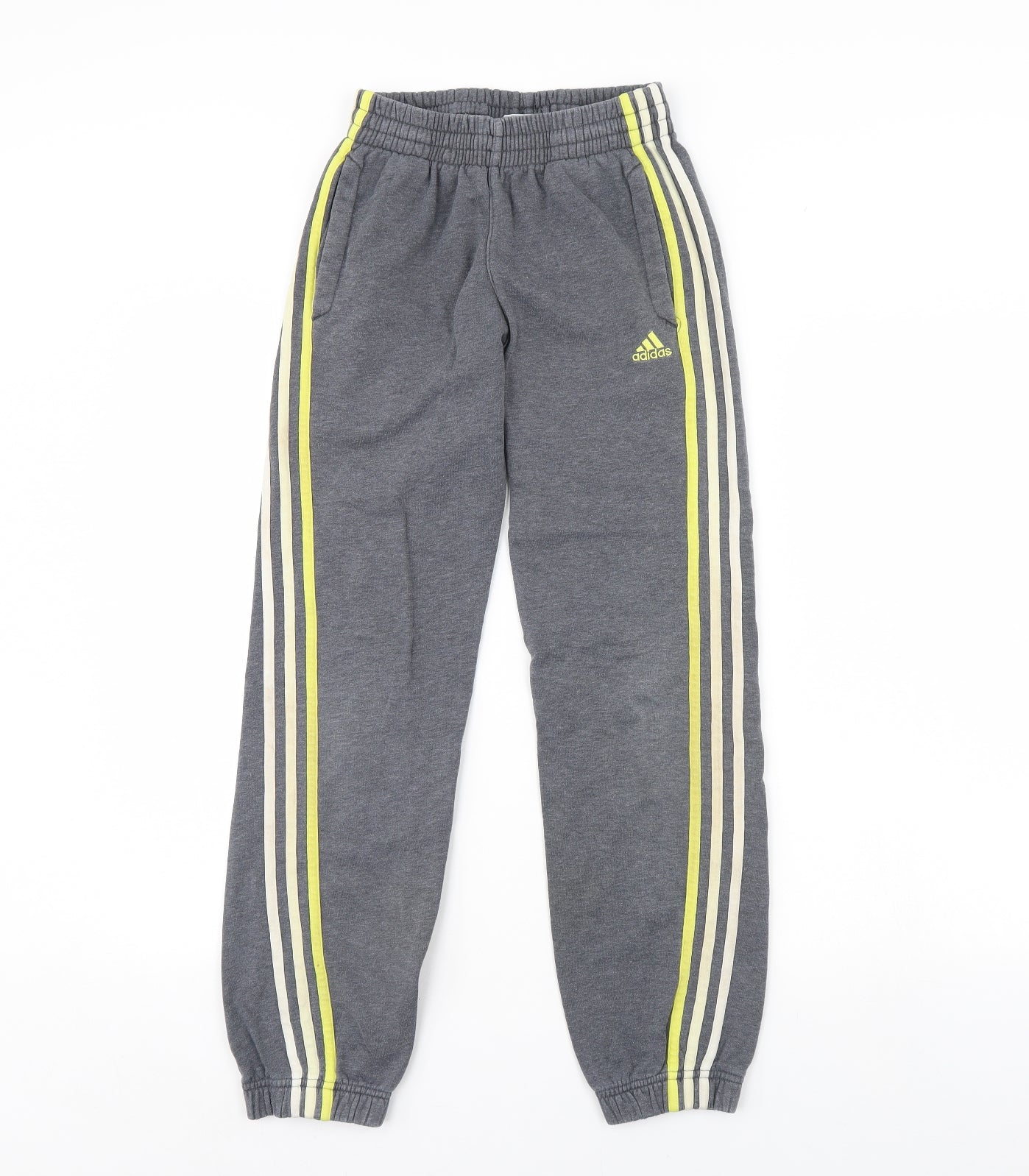 adidas Boys Grey   Jogger Trousers Size 11 Years