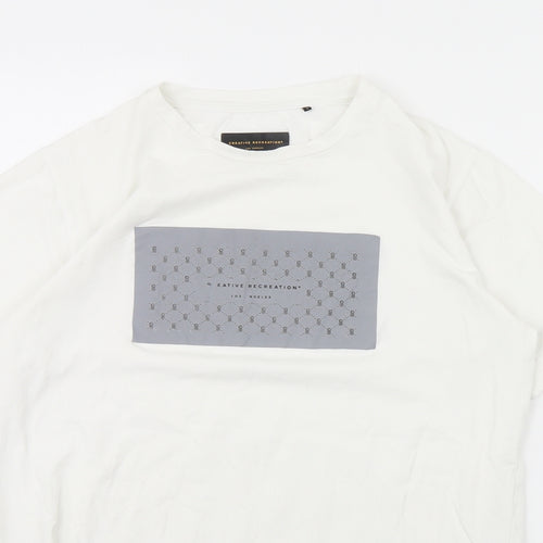 Creative Recreation Mens White    T-Shirt Size S