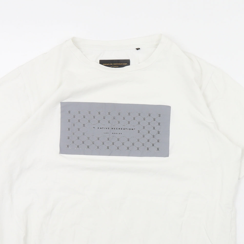 Creative Recreation Mens White    T-Shirt Size S