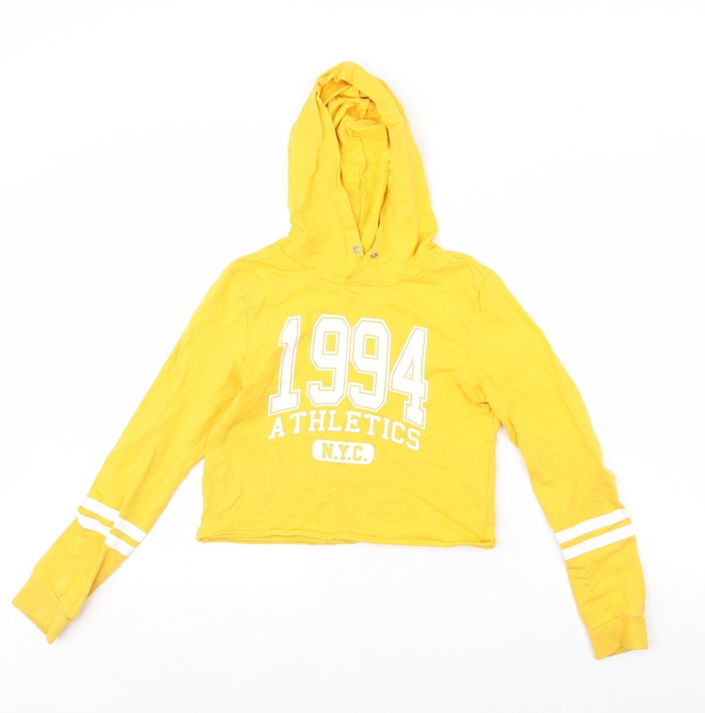 H&M Girls Yellow   Pullover Hoodie Size 10 Years