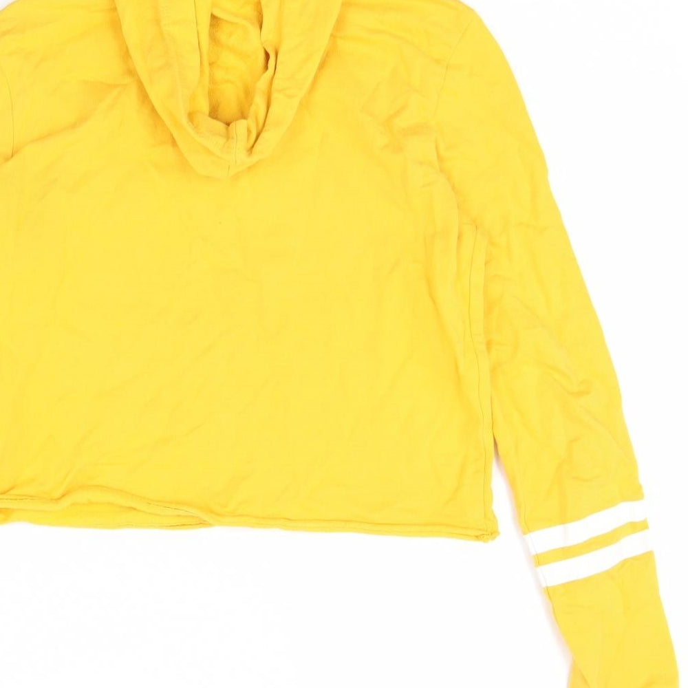H&M Girls Yellow   Pullover Hoodie Size 10 Years