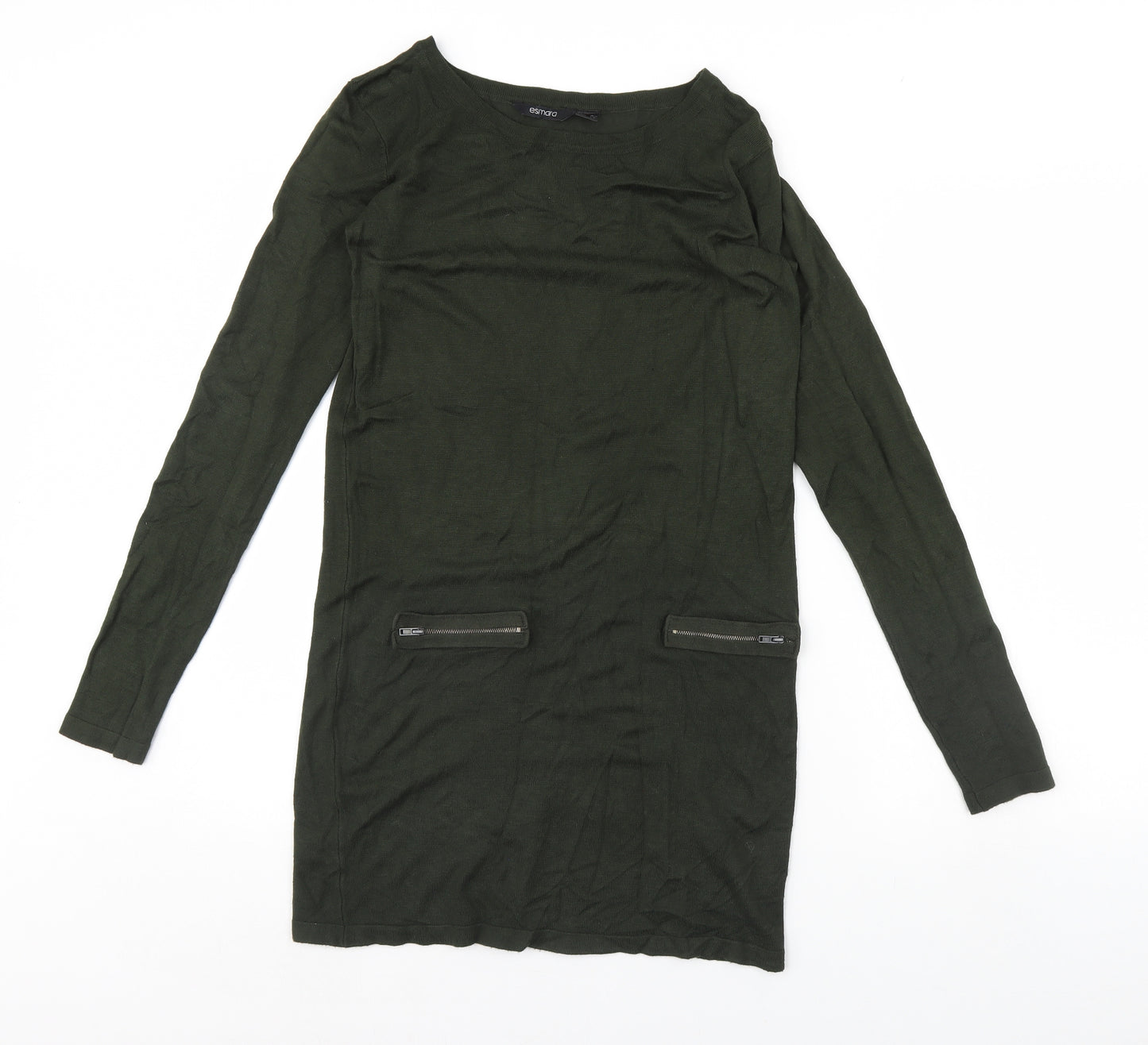 ESMARA Womens Green   Jumper Dress  Size 10