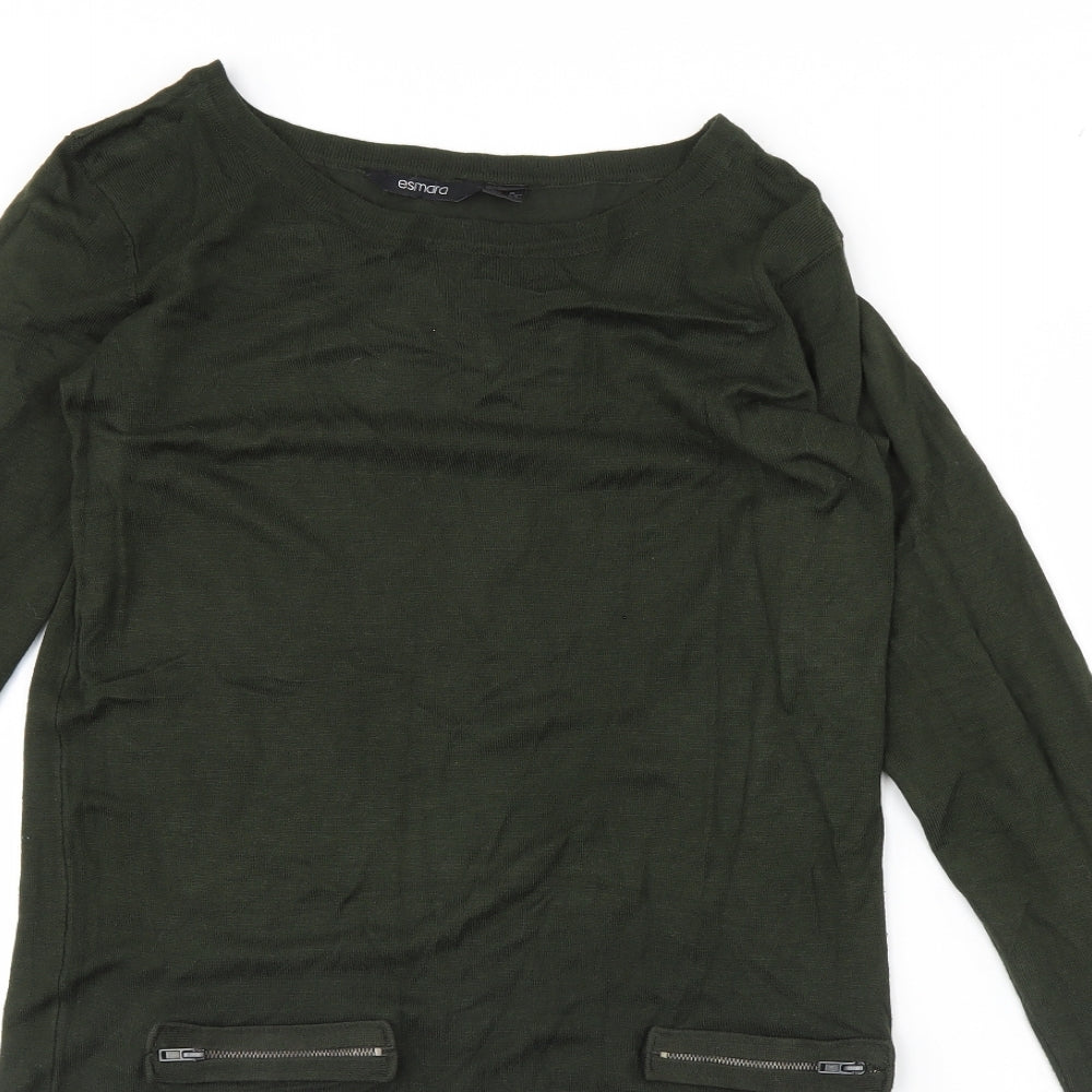 ESMARA Womens Green   Jumper Dress  Size 10