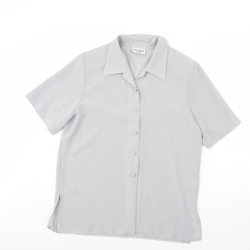 Eye Catch Womens Black   Basic Button-Up Size 16  - Shoulder Pads
