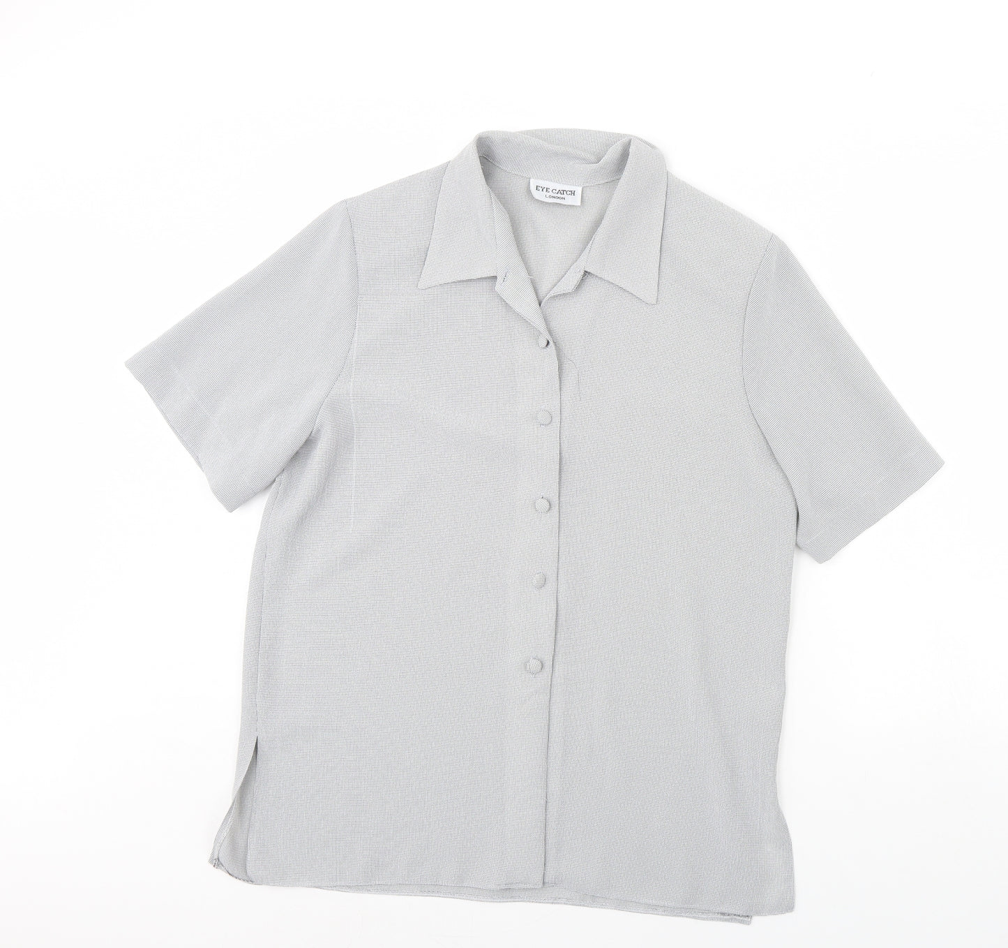 Eye Catch Womens Black   Basic Button-Up Size 16  - Shoulder Pads