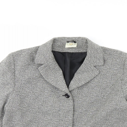Etam Womens Grey   Jacket  Size 16  - Shoulder Pads
